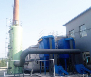 Dust removal and desulfurization of boiler