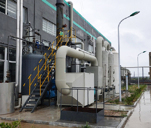 Chemical waste gas treatment